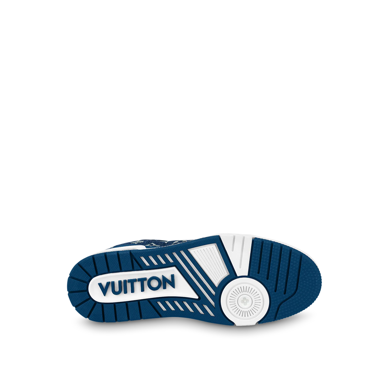 LOUIS VUITTON LV TRAINER MONOGRAM DENIM WHITE BLUE